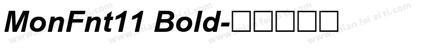 MonFnt11 Bold字体转换